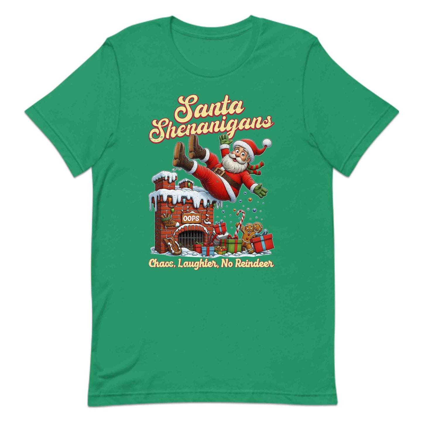 Santa Shenanigans Christmas Santa’s Epic Chimney Fail Comical Xmas | PRODUCT CODE: SNTGSHLIREPC
