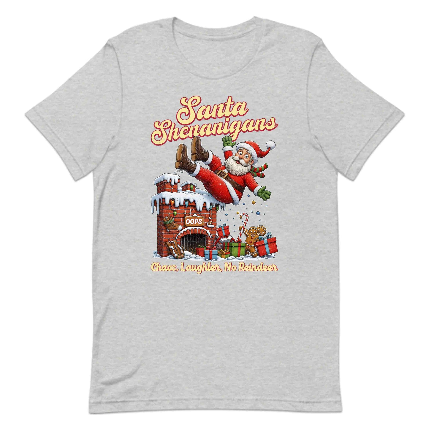 Santa Shenanigans Christmas Santa’s Epic Chimney Fail Comical Xmas | PRODUCT CODE: SNTGSHLIREPC