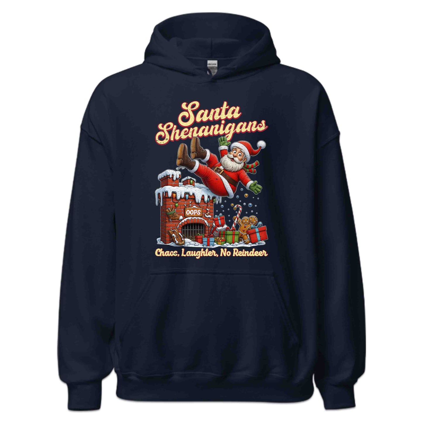 Santa Shenanigans Christmas Santa’s Epic Chimney Fail Comical Xmas | PRODUCT CODE: SNTGSHLIREPC