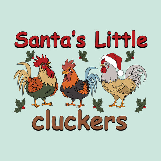 Santa’s Little Cluckers Christmas Chicken Festive Xmas Rooster | PRODUCT CODE: SNTLECKUCHRO