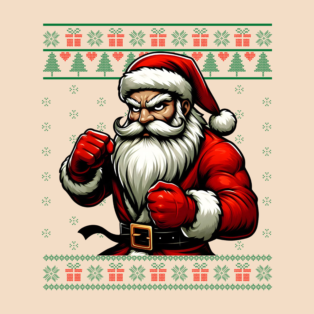 Santa Claus Martial Arts Xmas Taekwondo Karate Christmas Fighter | PRODUCT CODE: SNTMRAYKWN