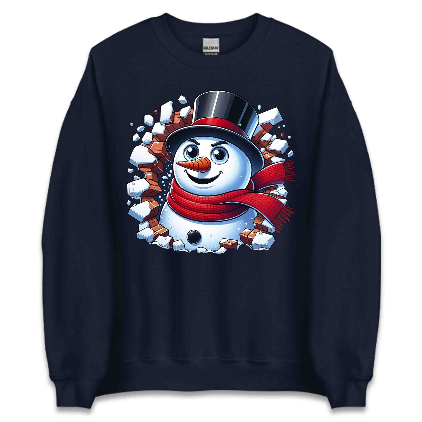 Snowman Breaking Through Wall 3D Realistic Xmas Snowman Smashing | PRODUCT CODE: SNWMCKRNGWEP