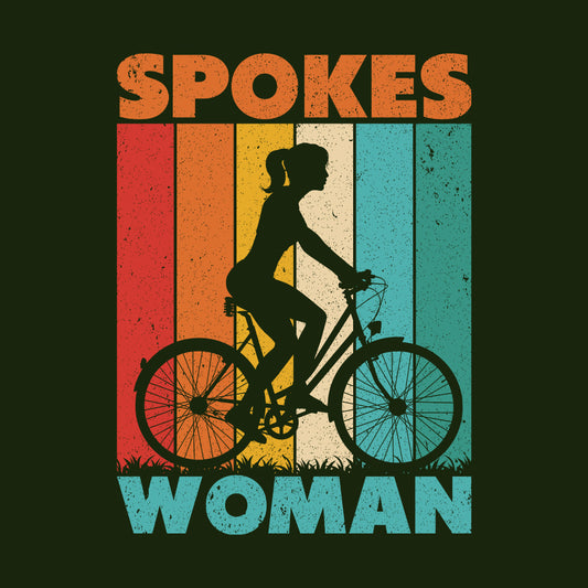 Female Cyclist Spokes Woman Bike Lover | PRODUCT CODE: SPBKCYLEWM