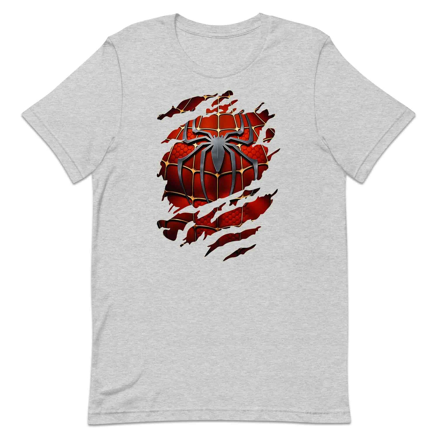 Spider-Man Ripped Suit T-Shirt | Marvel Superhero 3D Torn with Claw Marks Jumper | Web Warrior Cosplay Hoodie | PRODUCT CODE: SPCGHDHJRTJ