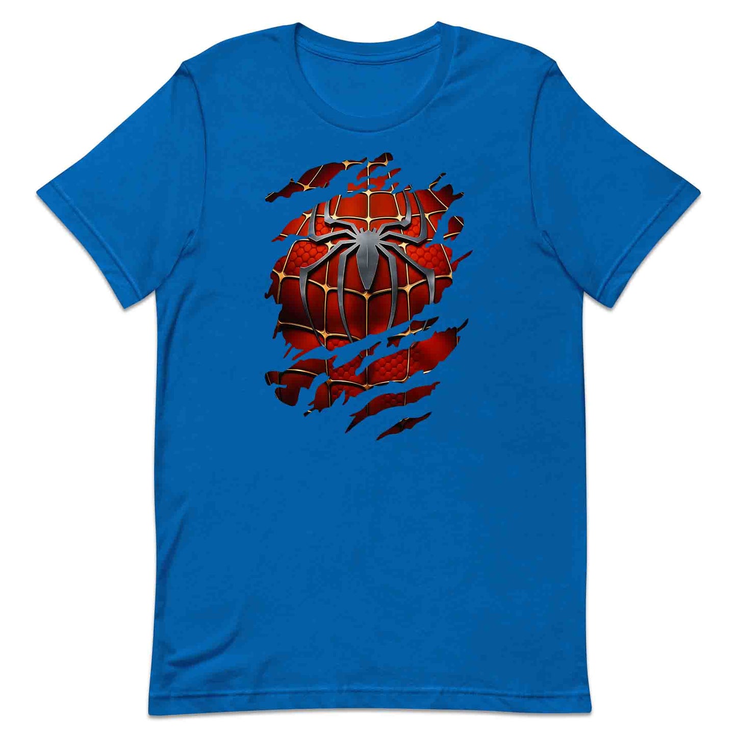 Spider-Man Ripped Suit T-Shirt | Marvel Superhero 3D Torn with Claw Marks Jumper | Web Warrior Cosplay Hoodie | PRODUCT CODE: SPCGHDHJRTJ