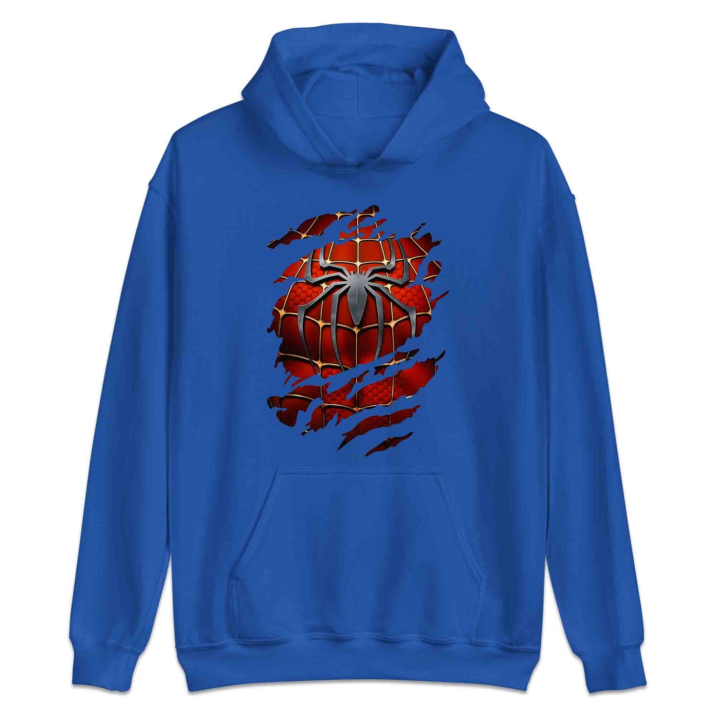 Spider-Man Ripped Suit T-Shirt | Marvel Superhero 3D Torn with Claw Marks Jumper | Web Warrior Cosplay Hoodie | PRODUCT CODE: SPCGHDHJRTJ