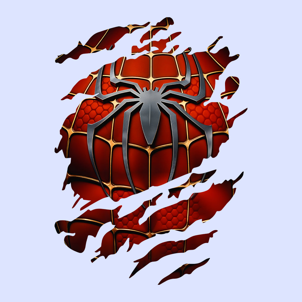 Spider-Man Ripped Suit T-Shirt | Marvel Superhero 3D Torn with Claw Marks Jumper | Web Warrior Cosplay Hoodie | PRODUCT CODE: SPCGHDHJRTJ