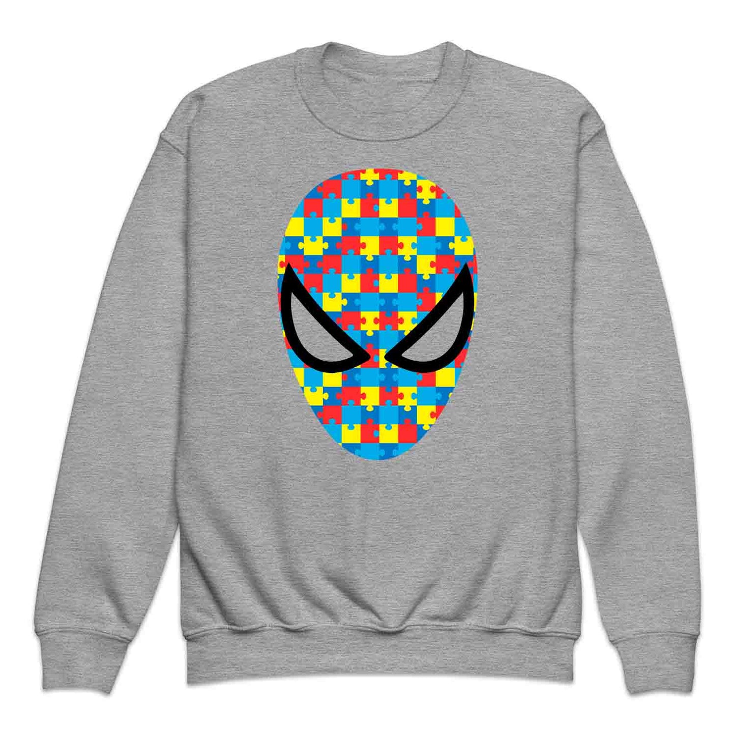 Spider-Man Autism Awareness Kids T-Shirt | Puzzle Piece Hero Mask Jumper | Marvel Inclusion Hoodie | PRODUCT CODE: SPDBERWBIMA
