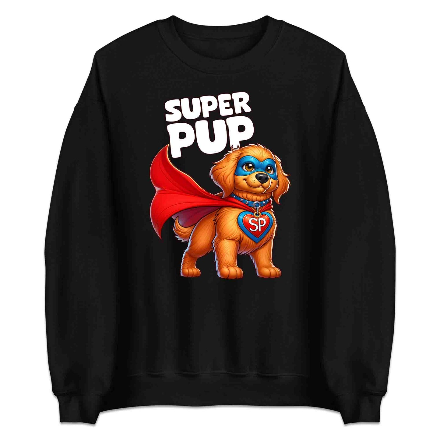 Super Pup Hero Dog T-Shirt | Cute Superhero Puppy Jumper | Funny Pet Lover Hoodie | PRODUCT CODE: SPETRUMNCPA