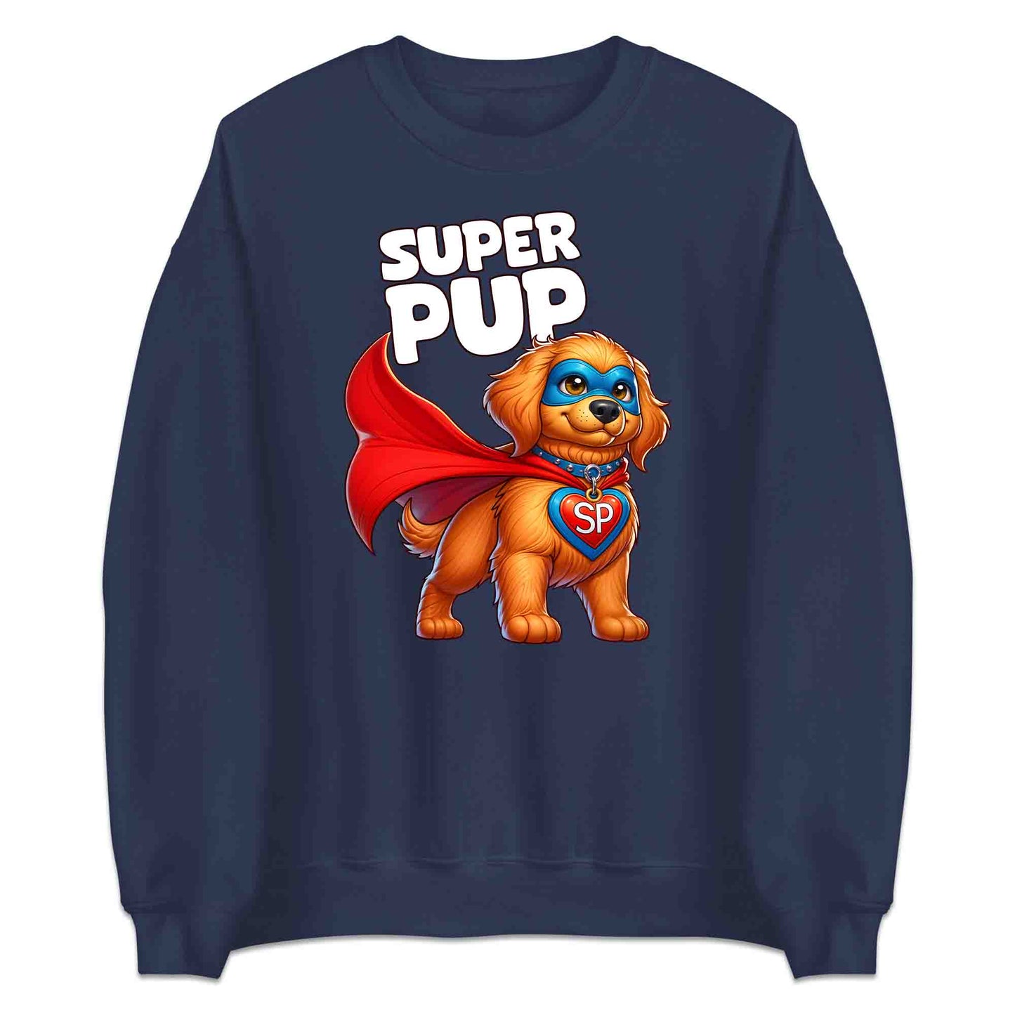 Super Pup Hero Dog T-Shirt | Cute Superhero Puppy Jumper | Funny Pet Lover Hoodie | PRODUCT CODE: SPETRUMNCPA