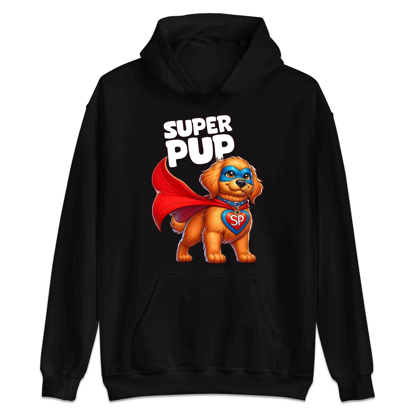 Super Pup Hero Dog T-Shirt | Cute Superhero Puppy Jumper | Funny Pet Lover Hoodie | PRODUCT CODE: SPETRUMNCPA