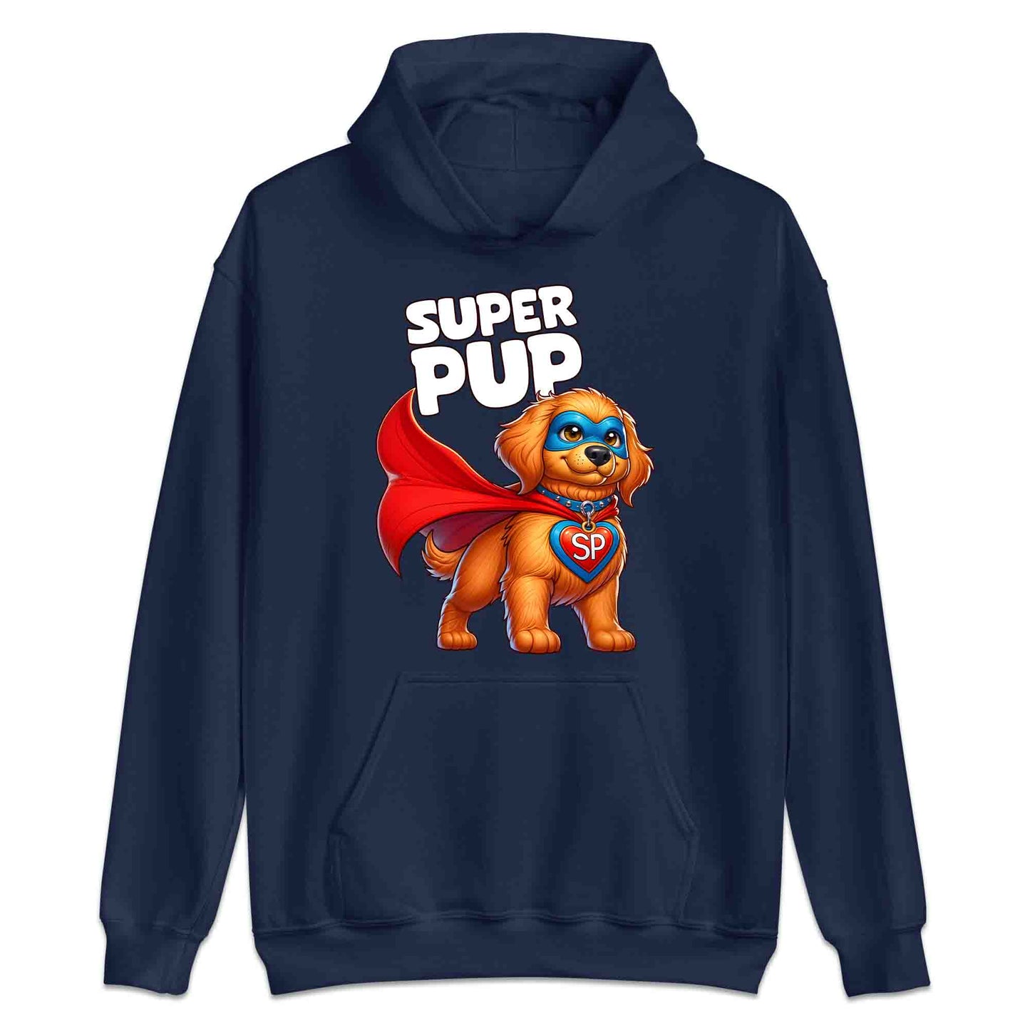 Super Pup Hero Dog T-Shirt | Cute Superhero Puppy Jumper | Funny Pet Lover Hoodie | PRODUCT CODE: SPETRUMNCPA