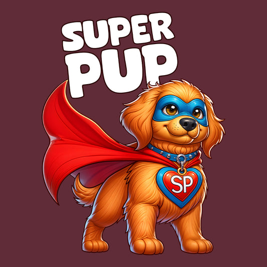 Super Pup Hero Dog T-Shirt | Cute Superhero Puppy Jumper | Funny Pet Lover Hoodie | PRODUCT CODE: SPETRUMNCPA