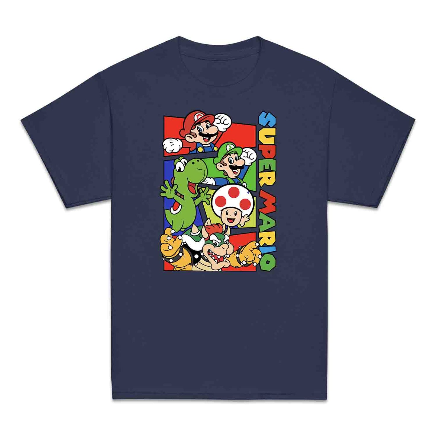 Super Mario Bros Kids T-Shirt | Retro Nintendo Gamer Jumper | Mario, Luigi, Yoshi, Bowser & Toad Hoodie | PRODUCT CODE: SPFUEBNMRC