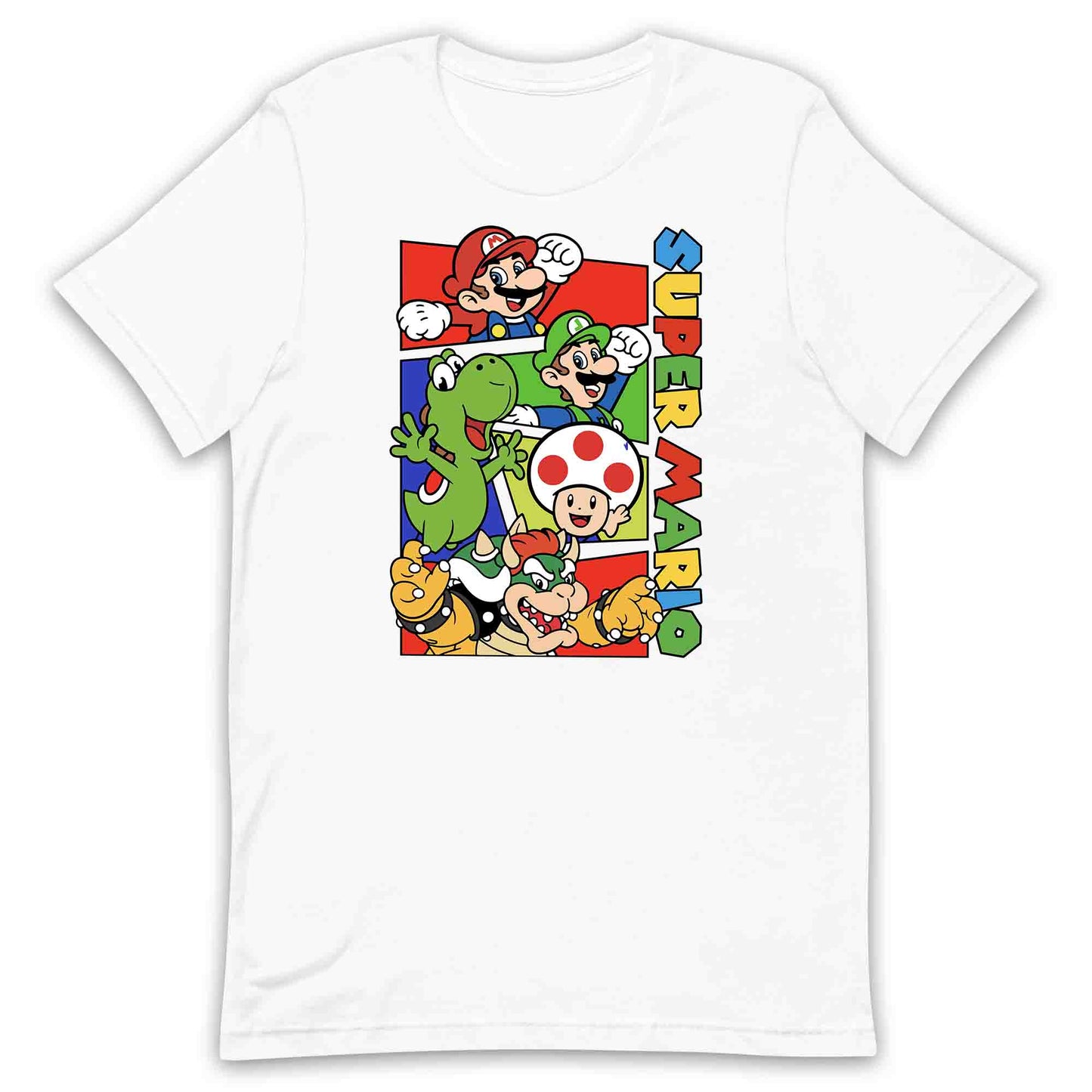 Super Mario Bros T-Shirt | Retro Nintendo Gamer Jumper | Mario, Luigi, Yoshi, Bowser & Toad Hoodie | PRODUCT CODE: SPFUEBNMRC