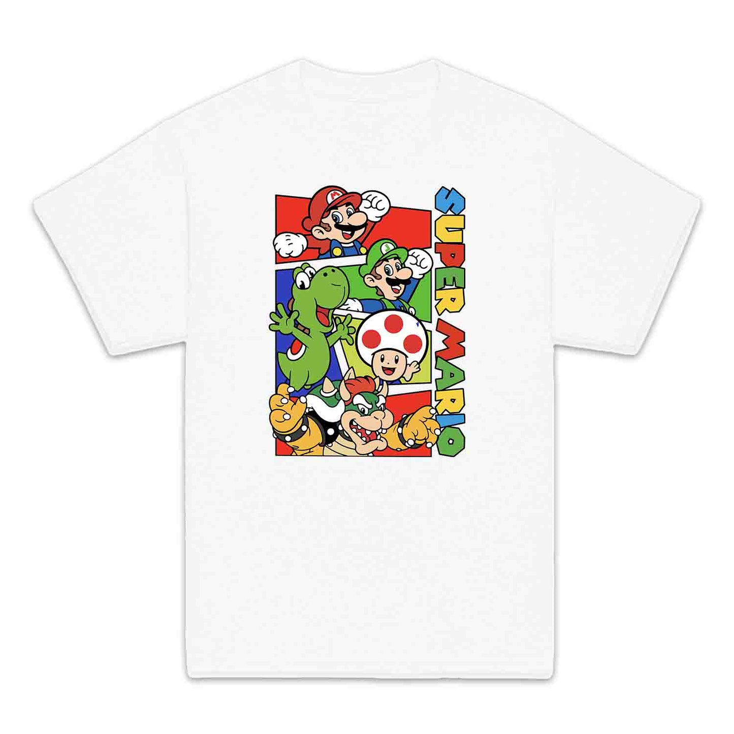 Super Mario Bros Kids T-Shirt | Retro Nintendo Gamer Jumper | Mario, Luigi, Yoshi, Bowser & Toad Hoodie | PRODUCT CODE: SPFUEBNMRC