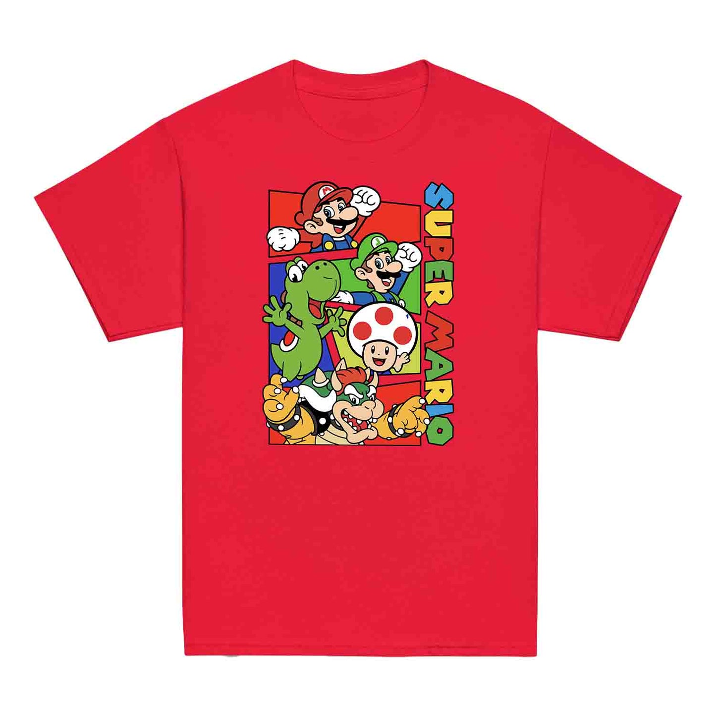 Super Mario Bros Kids T-Shirt | Retro Nintendo Gamer Jumper | Mario, Luigi, Yoshi, Bowser & Toad Hoodie | PRODUCT CODE: SPFUEBNMRC