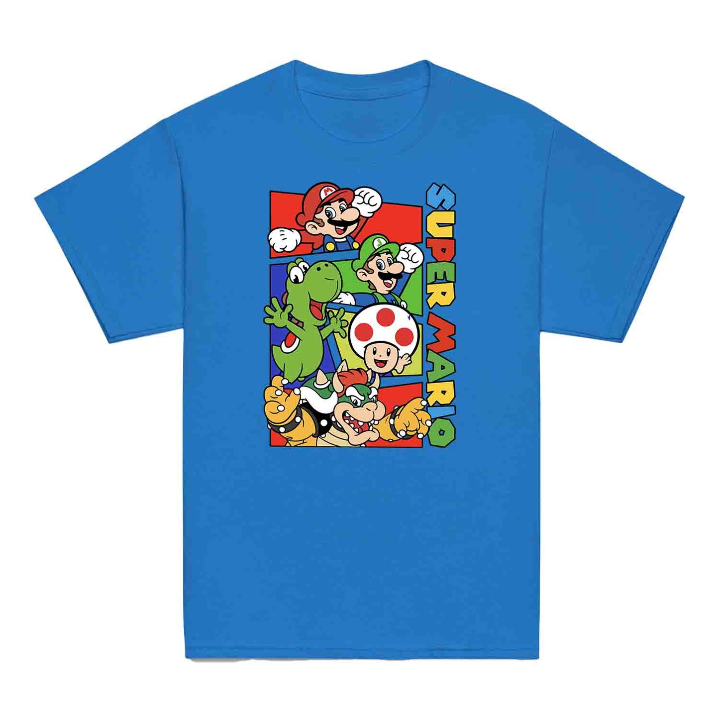 Super Mario Bros Kids T-Shirt | Retro Nintendo Gamer Jumper | Mario, Luigi, Yoshi, Bowser & Toad Hoodie | PRODUCT CODE: SPFUEBNMRC