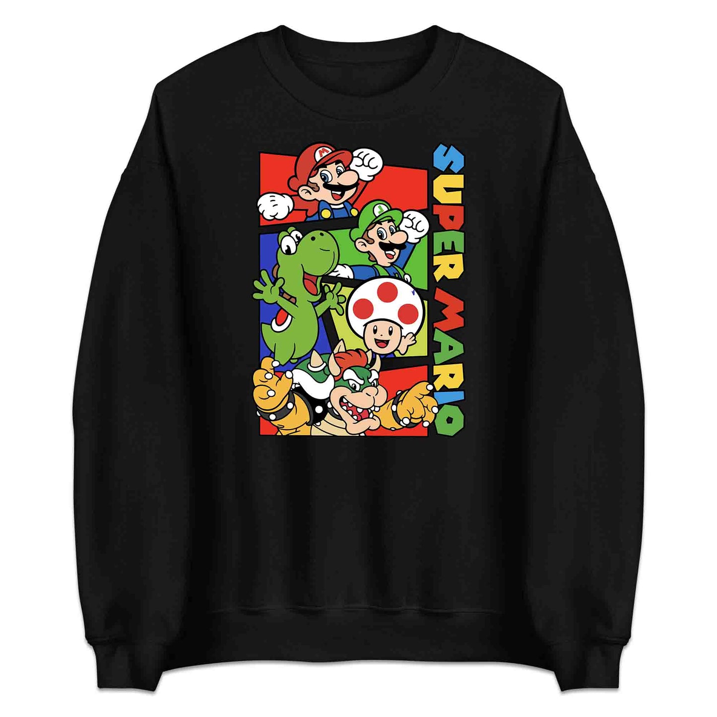 Super Mario Bros T-Shirt | Retro Nintendo Gamer Jumper | Mario, Luigi, Yoshi, Bowser & Toad Hoodie | PRODUCT CODE: SPFUEBNMRC