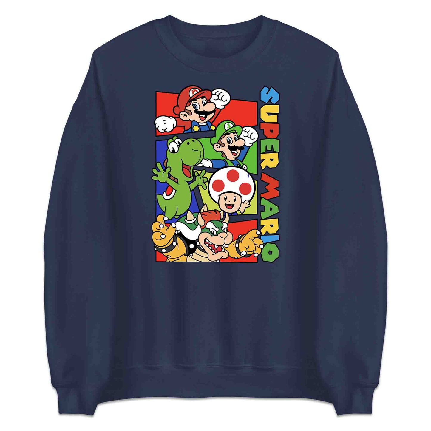 Super Mario Bros T-Shirt | Retro Nintendo Gamer Jumper | Mario, Luigi, Yoshi, Bowser & Toad Hoodie | PRODUCT CODE: SPFUEBNMRC