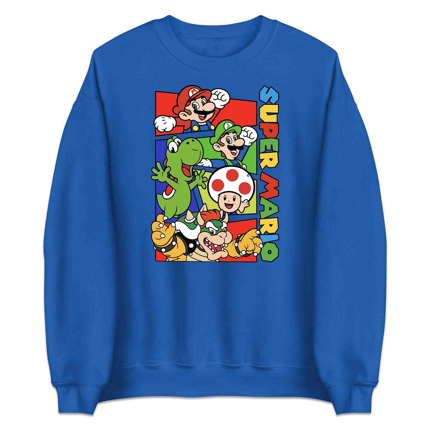 Super Mario Bros T-Shirt | Retro Nintendo Gamer Jumper | Mario, Luigi, Yoshi, Bowser & Toad Hoodie | PRODUCT CODE: SPFUEBNMRC