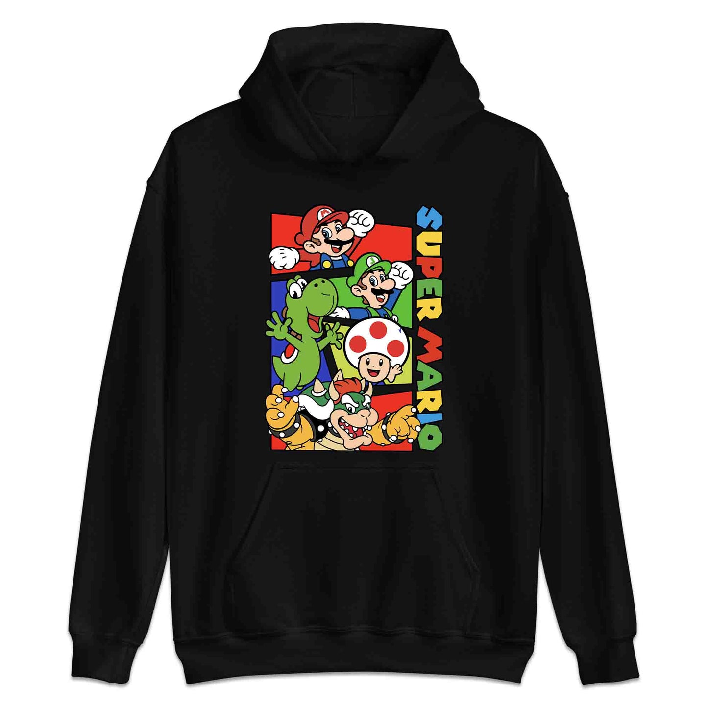 Super Mario Bros T-Shirt | Retro Nintendo Gamer Jumper | Mario, Luigi, Yoshi, Bowser & Toad Hoodie | PRODUCT CODE: SPFUEBNMRC