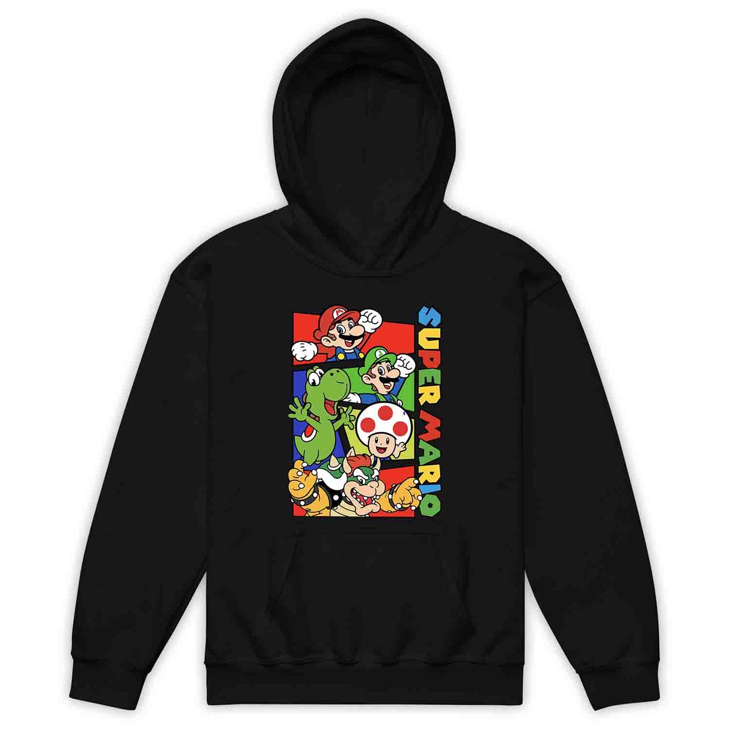 Super Mario Bros Kids T-Shirt | Retro Nintendo Gamer Jumper | Mario, Luigi, Yoshi, Bowser & Toad Hoodie | PRODUCT CODE: SPFUEBNMRC