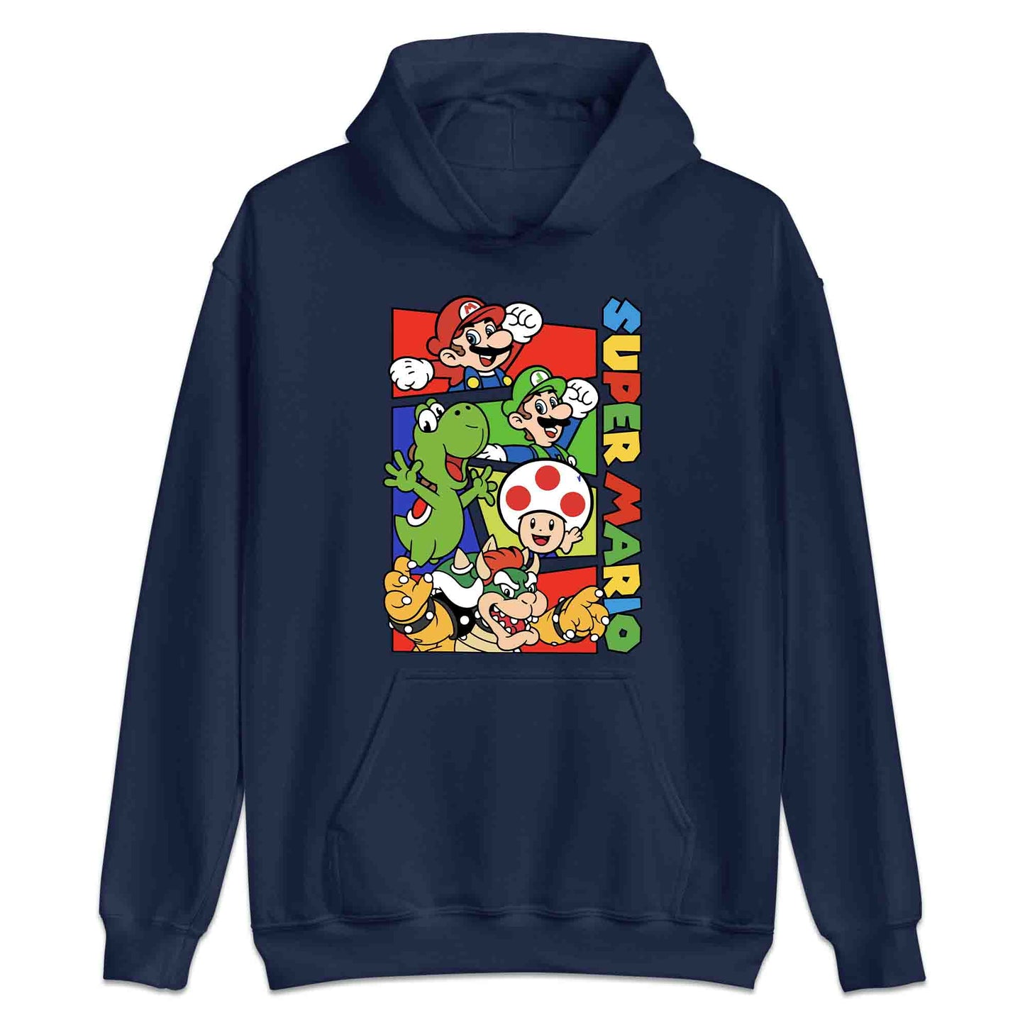Super Mario Bros T-Shirt | Retro Nintendo Gamer Jumper | Mario, Luigi, Yoshi, Bowser & Toad Hoodie | PRODUCT CODE: SPFUEBNMRC