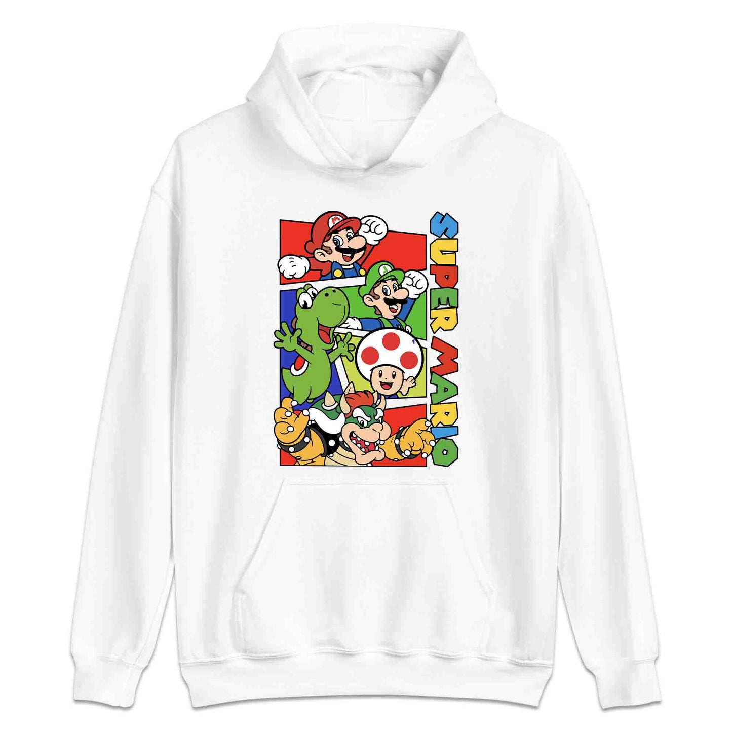 Super Mario Bros T-Shirt | Retro Nintendo Gamer Jumper | Mario, Luigi, Yoshi, Bowser & Toad Hoodie | PRODUCT CODE: SPFUEBNMRC