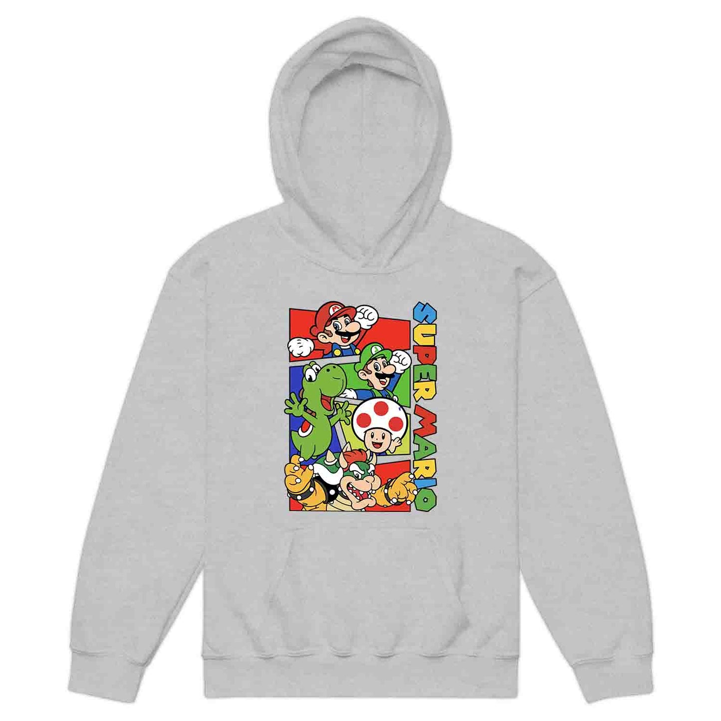Super Mario Bros Kids T-Shirt | Retro Nintendo Gamer Jumper | Mario, Luigi, Yoshi, Bowser & Toad Hoodie | PRODUCT CODE: SPFUEBNMRC