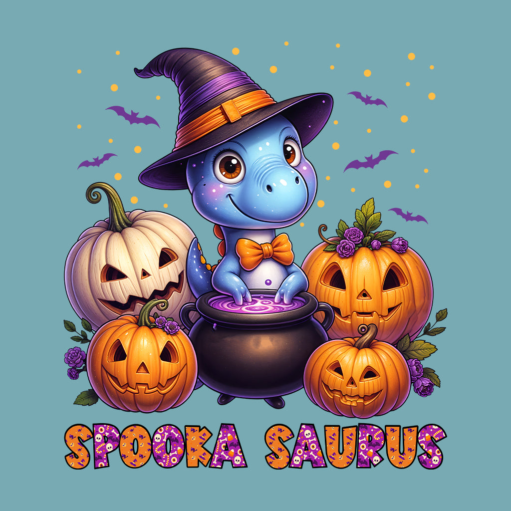 Spooka Saurus Halloween Witch Cauldron T-Rex Dinosaur | PRODUCT CODE: SPKIRUWTHC