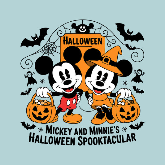 Spooktacular Halloween T-Shirt, Mickey & Minnie Sweatshirt, Disney Retro Hoodie | PRODUCT CODE: SPOVWEBRH
