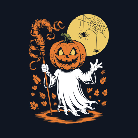 Pumpkin Head Ghost T-Shirt, Haunted Lantern Sweatshirt, Horror Moon Hoodie | PRODUCT CODE: SPOWERNGH
