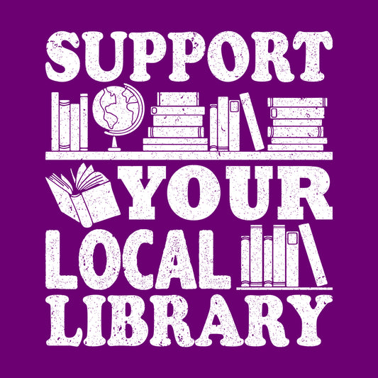Support Your Local Library Reading Enthusiast | PRODUCT CODE: SPRUTLCOB