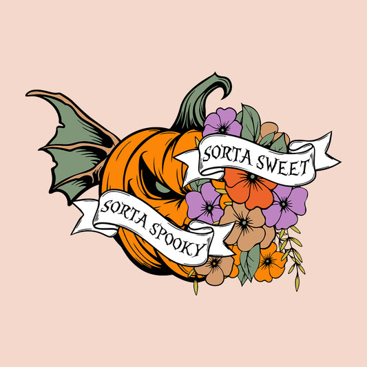 Sorta Sweet Sorta Spooky Floral Pumpkin Halloween Costume | PRODUCT CODE: SRTSWEAKYH