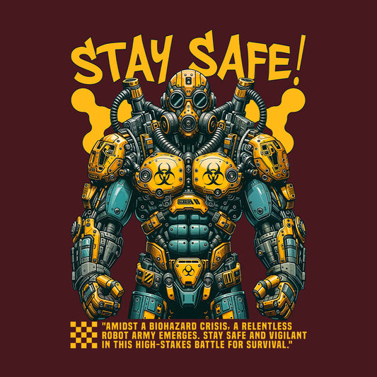 Stay Safe Biohazard Robot Gas Mask  Industrial Robot Army | PRODUCT CODE: STFSBHRZRDBTO