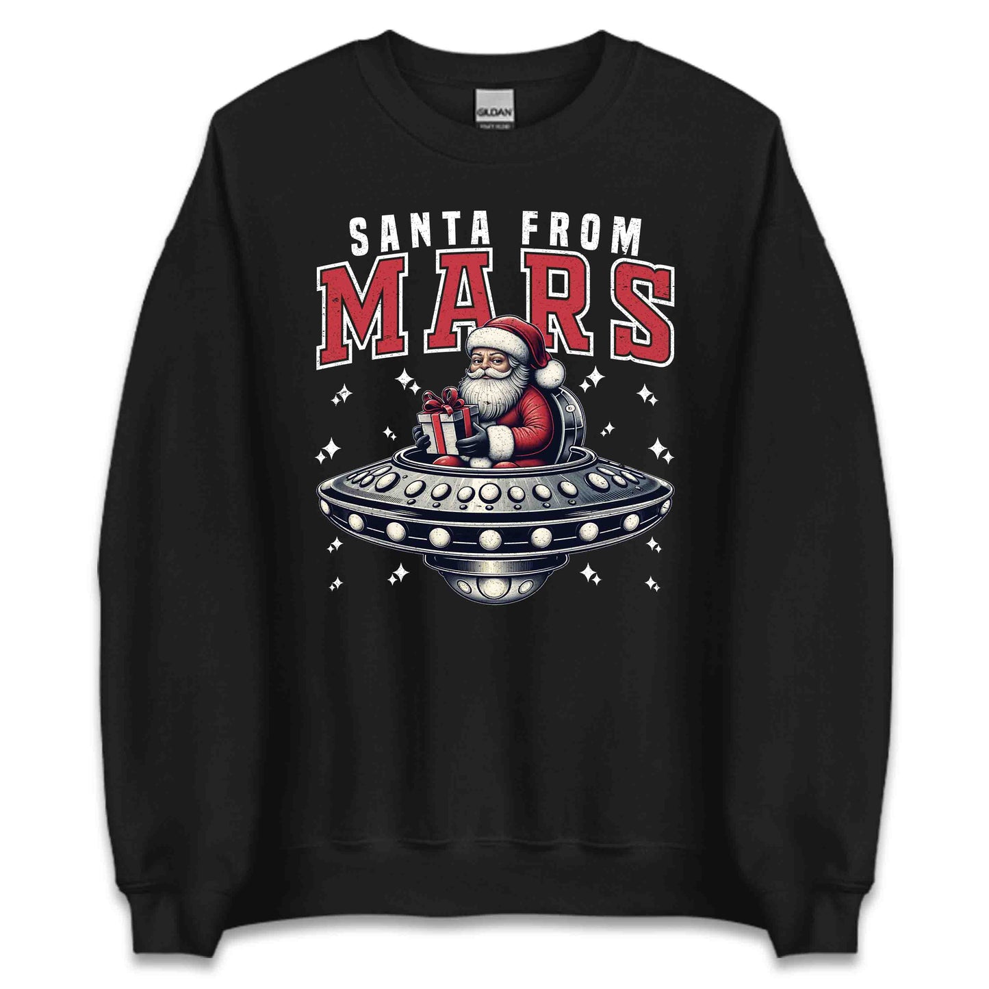 Santa From Mars Sci-Fi Christmas Santa in UFO Space Lover Xmas | PRODUCT CODE: STNAFRMUFOXML