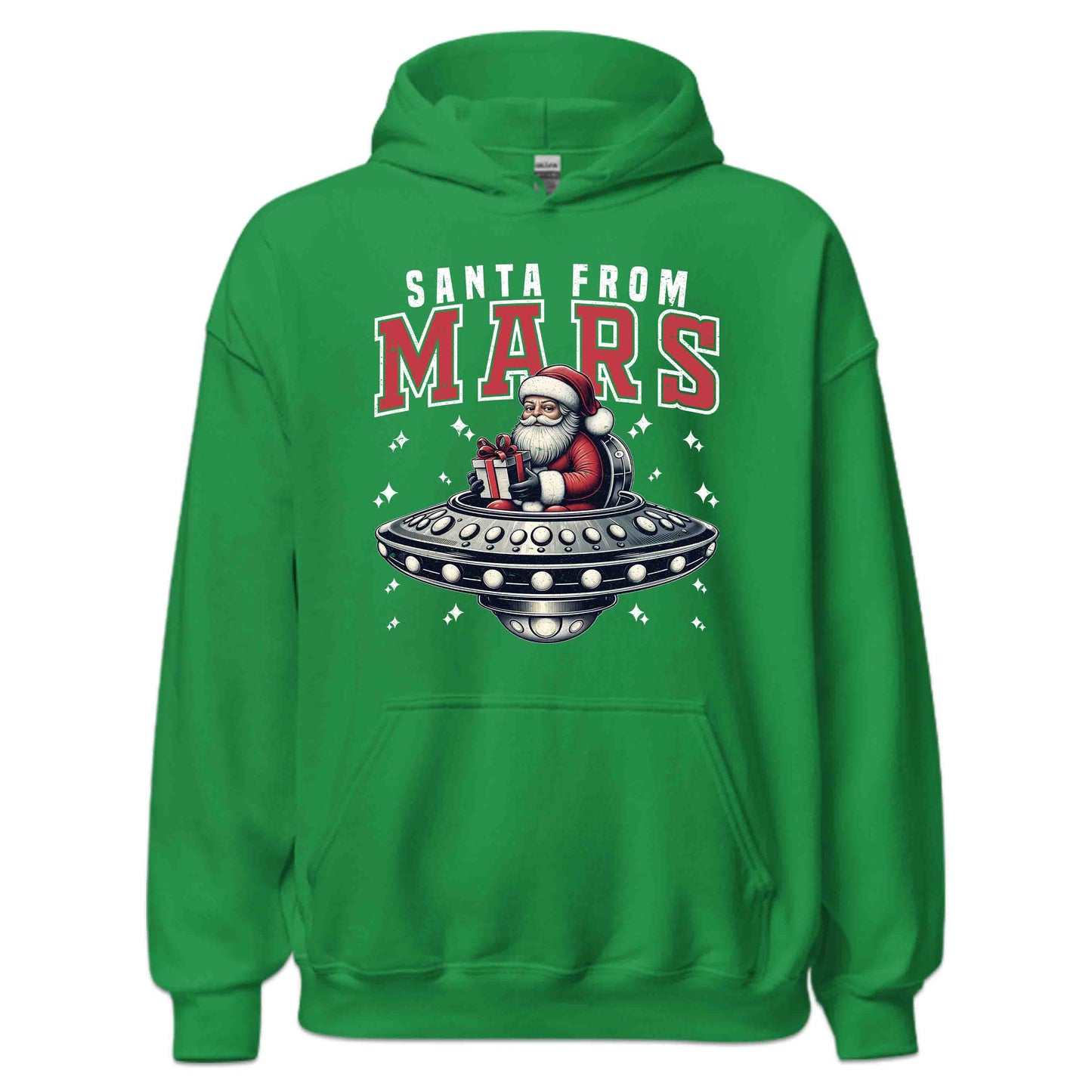 Santa From Mars Sci-Fi Christmas Santa in UFO Space Lover Xmas | PRODUCT CODE: STNAFRMUFOXML