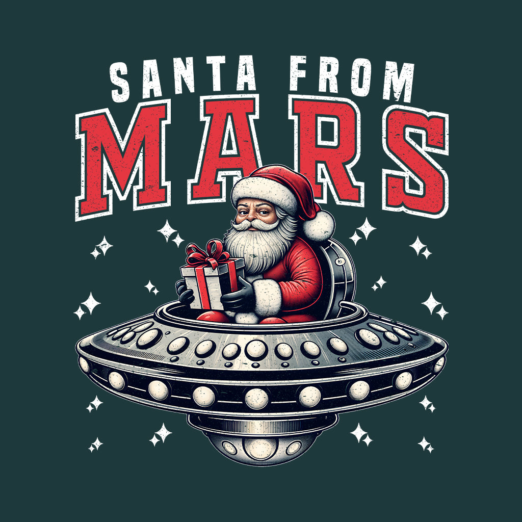 Santa From Mars Sci-Fi Christmas Santa in UFO Space Lover Xmas | PRODUCT CODE: STNAFRMUFOXML