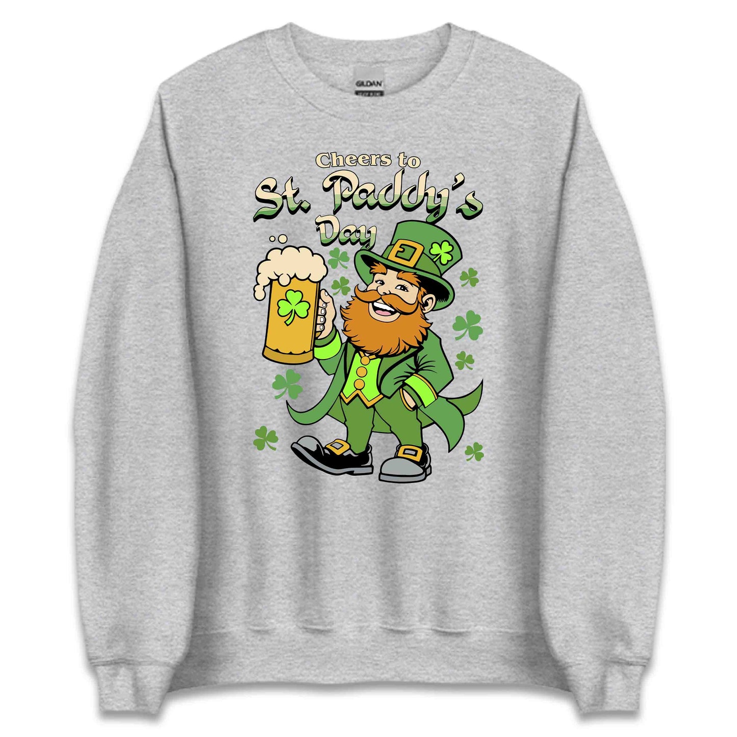 St. Patrick's Day Leprechaun Beer Drinking Cheers Irish Shamrock | PRODUCT CODE: STPRCHFLPRNCH
