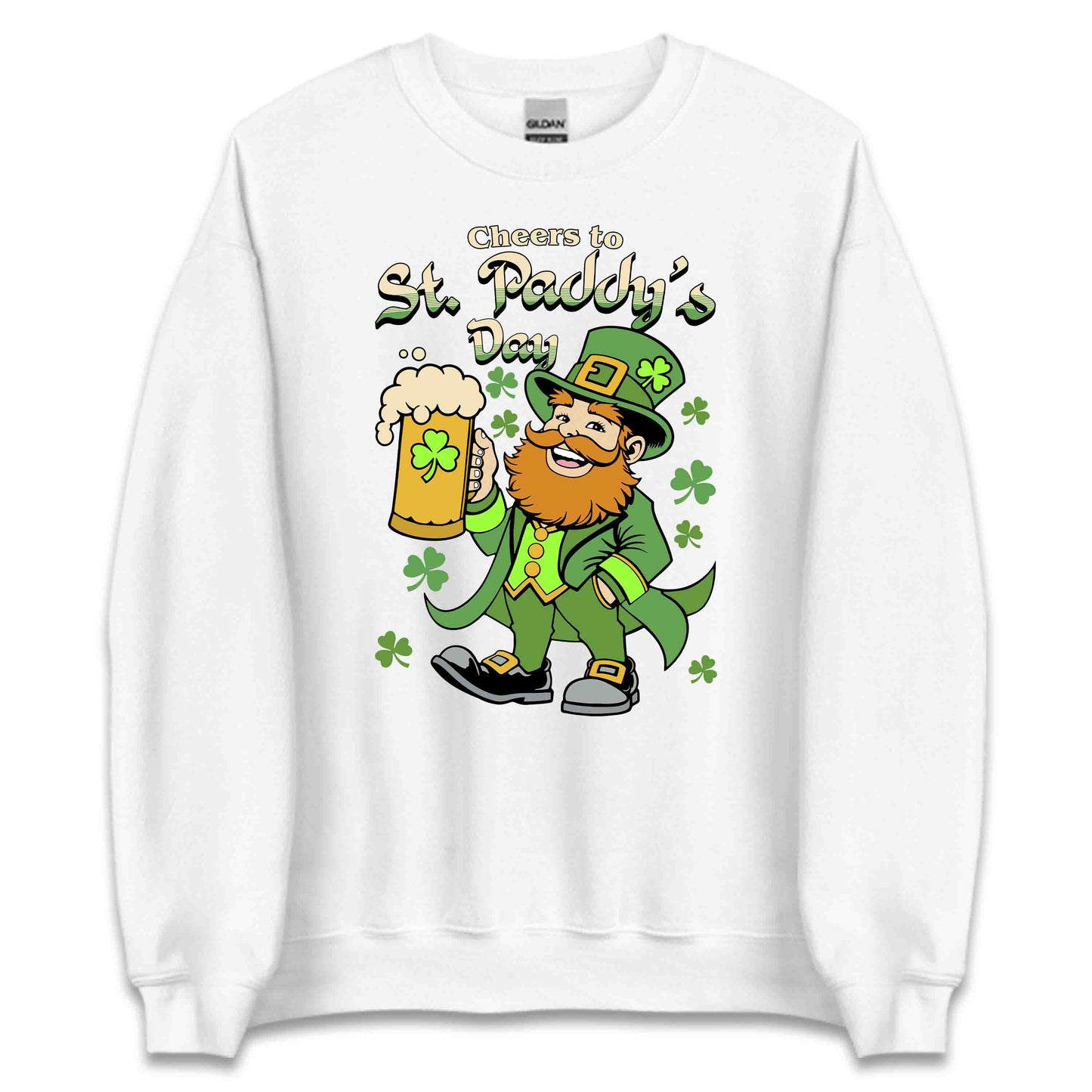 St. Patrick's Day Leprechaun Beer Drinking Cheers Irish Shamrock | PRODUCT CODE: STPRCHFLPRNCH