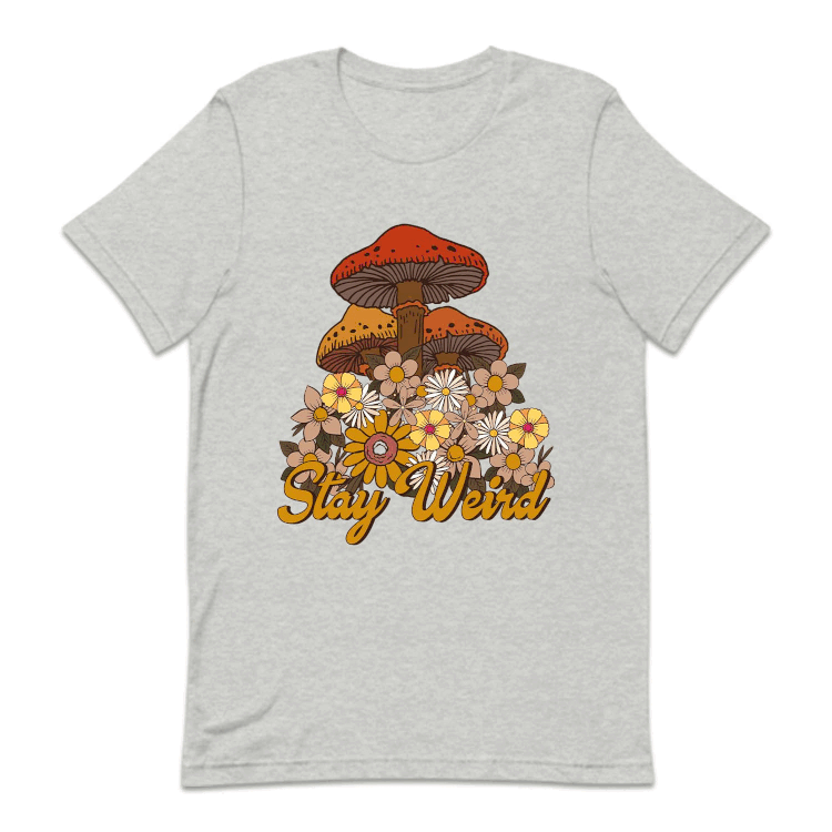 Retro Stay Weird Psychedelic Mushrooms | PRODUCT CODE: STYWRDMSHR