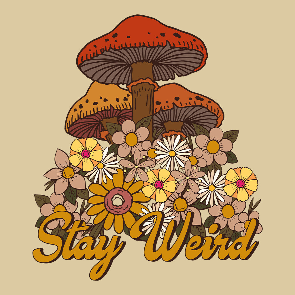 Retro Stay Weird Psychedelic Mushrooms | PRODUCT CODE: STYWRDMSHR