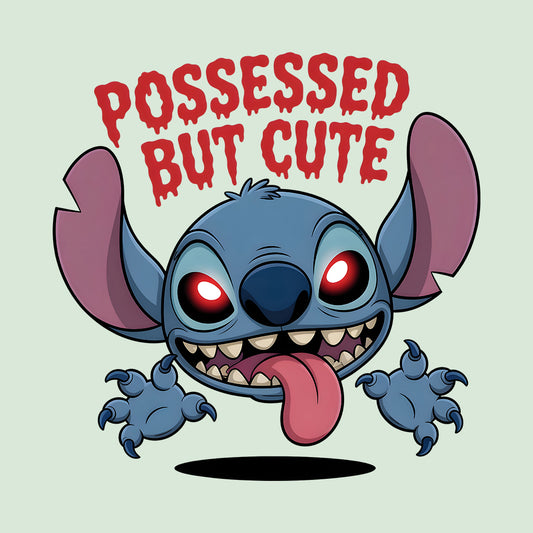 Stitch Possessed But Cute T-Shirt, Halloween Cartoon Sweatshirt, Kawaii Horror Hoodie | PRODUCT CODE: SUYWQPSA