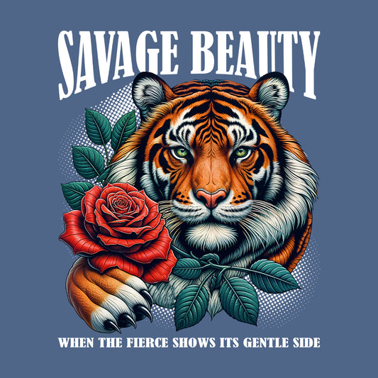Savage Beauty Tiger Rose Fierce Wildlife Nature-Inspired | PRODUCT CODE: SVAGBTYGRSEF
