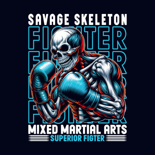 Savage Skeleton Fighter Mixed Martial Arts | PRODUCT CODE: SVGKLTNOIFWGR