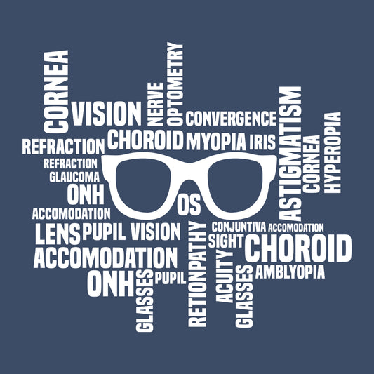 Stylish Optometry Word Art Vision Care Lovers Optometrist | PRODUCT CODE: SYTOPRNWDRAV