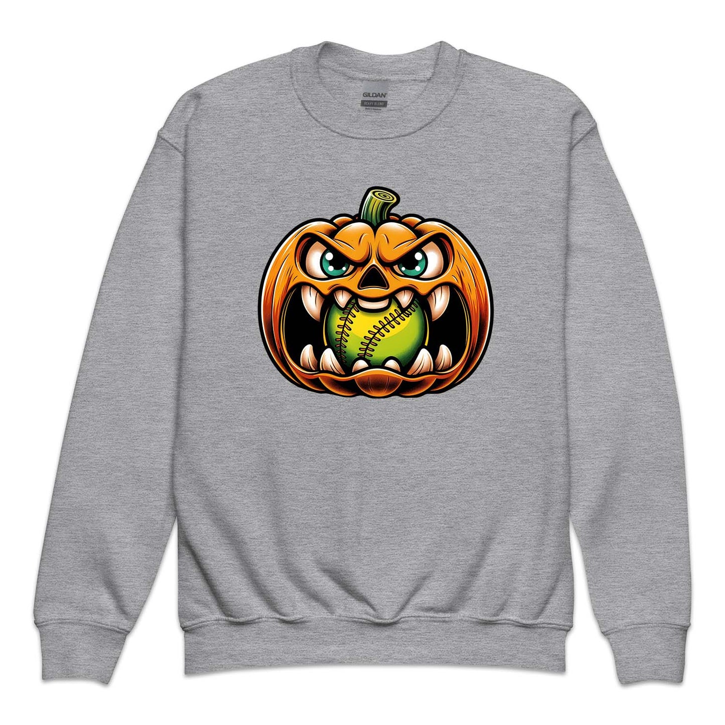 Pumpkin Baseball Spooky Face Halloween | PRODUCT CODE: PKMBSLHWON