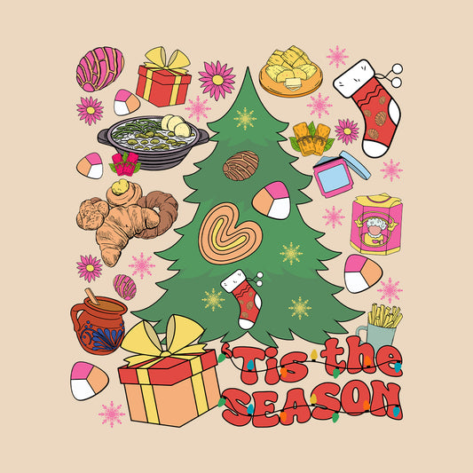 Tis The Season Mexican Christmas Festive Foods Xmas | PRODUCT CODE: TANMXNCHRFD