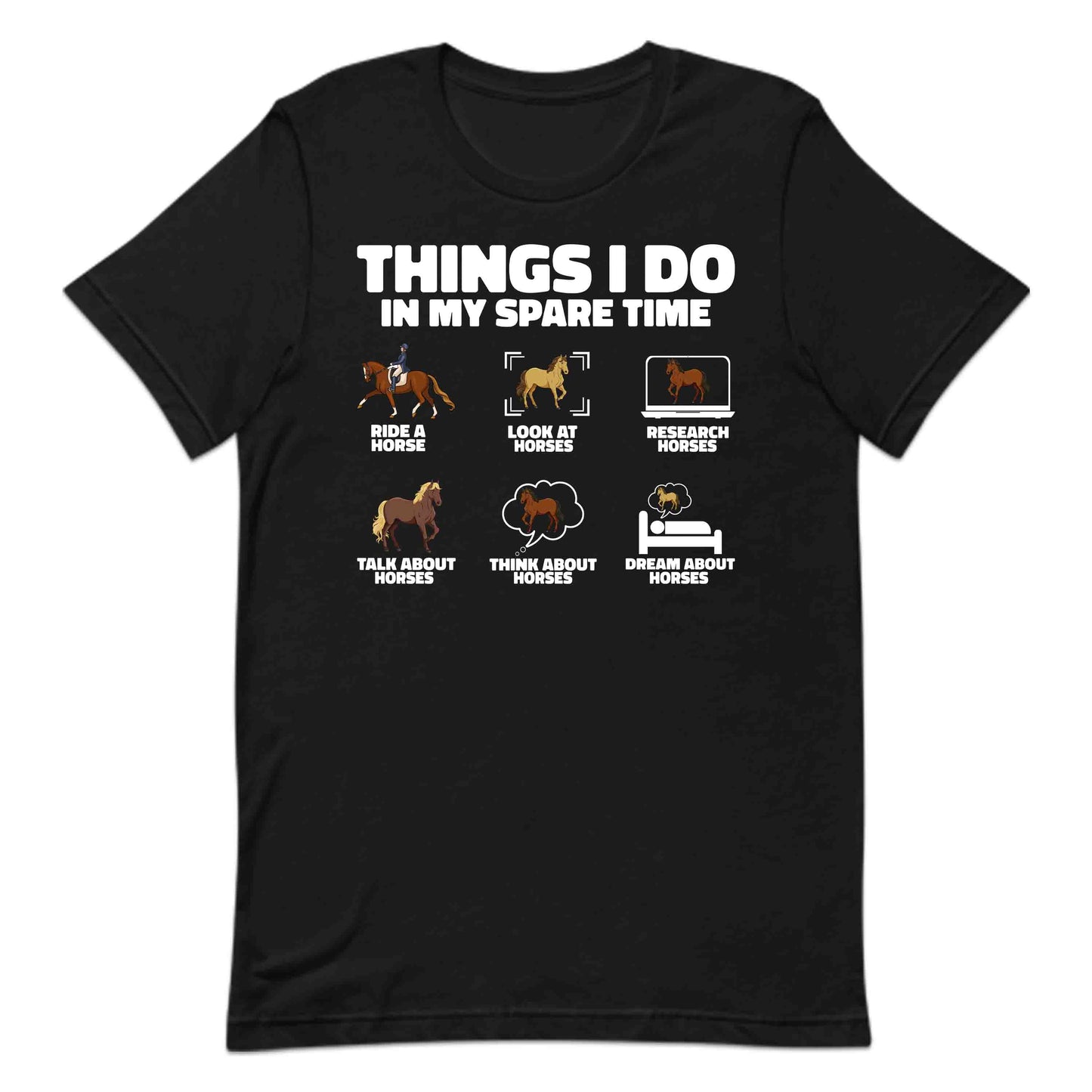 Funny Horse Lover Tee | Spare Time Horse Riding Hoodie | Equestrian Humor Sweatshirt | PRODUCT CODE: TFHYBAUIEHNFG
